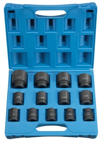 3/4" Drive 13 Piece Standard Set - 12 Point