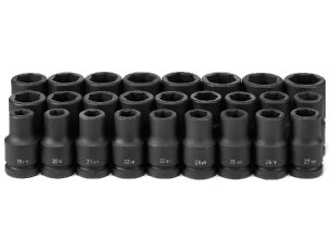 1" Dr. 26 Pc. Deep Metric Set 19mm to 44mm