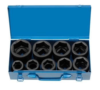 1" Drive 9 Piece Standard "Jumbo" Set