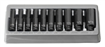 1/4" Drive 12 Pc. Deep Metric Magnetic Impact Set