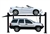 TWI Proline FP8K-DS-XLT 8,000 lb Deluxe Style Storage Lift - Steel Ramps - Extended Length / Height