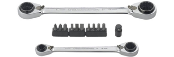 Gear Wrench GEA85210 13 Piece Met Quadbox Set ( 2Ratch Wr
