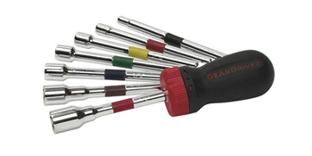 Gear Wrench GEA8908  8 Piece Gear Wrench Ratchet Nut Driver Set SAE