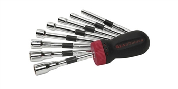 Gear Wrench GEA8909 9 Piece Gear Wrench Ratchet Nut Driver Set Metric