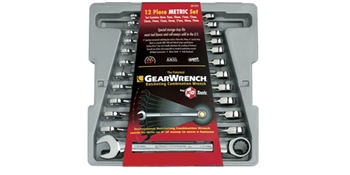 Gear Wrench GEA9412  12 Piece Met Gear Wrench Tray Set