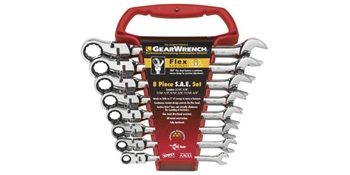 Gear Wrench GEA9701  Gear Wrench Flex Combination Set 8 Piece