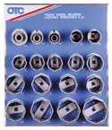 8-pt Wheel Bearing Locknut Sockets with Tool Board