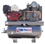 TWI Proline TWI-1330HG 360cc/11HP Two Stage, 30 Gallon Gas Powered Compressor-Stationary Mount