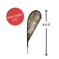 Replacement 33" x 71" Small Tear Drop Flag