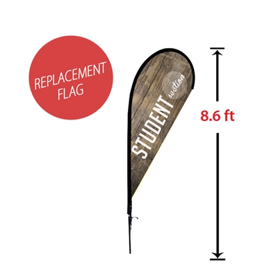 Replacement 33" x 71" Small Tear Drop Flag