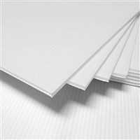 24" x 18" Blank Corrugated Plastic Sheets - White