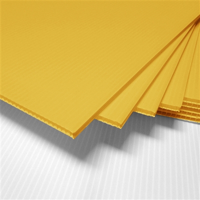 24" x 18" Blank Corrugated Plastic Sheets - Yellow