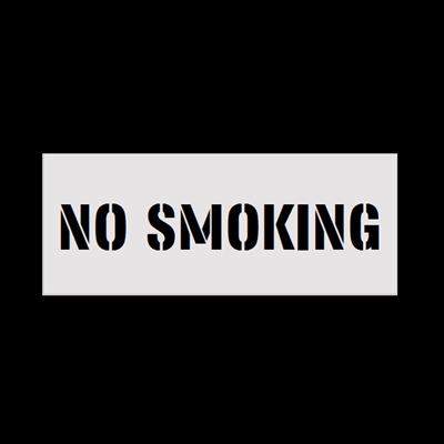 No Smoking Sign Stencil