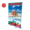 Retractable Roll Up Banner Stand 57" with Vinyl Print