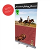 Retractable Roll Up Banner Stand 45" with Vinyl Print