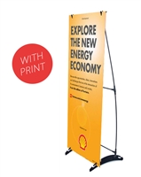 H Banner Stand 24" x 63" With Vinyl Print