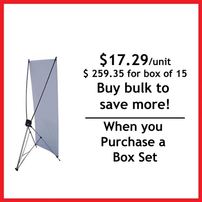 Medium X Banner Stand 32" x 72" - Box Set [ 10 units/box ]