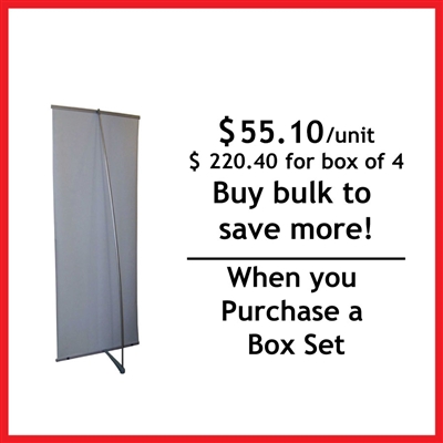 L Banner Stand 33" - Box Set [4 units/ box ]