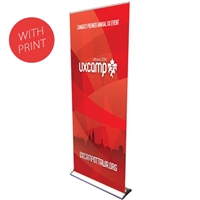 HD Retractable Banner Stand 24" with Vinyl Print