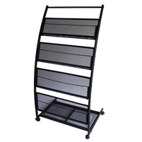 Mobile Stand Magazine Rack