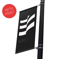 Street Pole Banner Brackets 18" with 18" x 36" Vinyl Banner