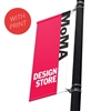 Street Pole Banner Brackets 24" with 24" x 48" Vinyl Banner