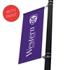 Street Pole Banner Brackets 30" with 30" x 36" Vinyl Banner