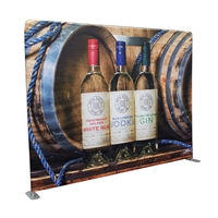 10 ft Straight Tube Display with Fabric Print