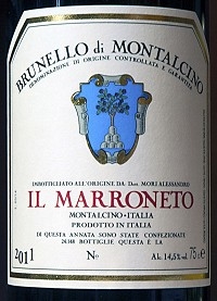 2011 IL Marroneto Brunello di Montalcino, Italy 750 ml