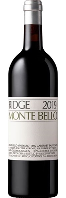 2019 Ridge Vineyards Monte Bello Cabernet Sauvigon 750 ml