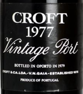 1977 Croft Vintage Port 750ml