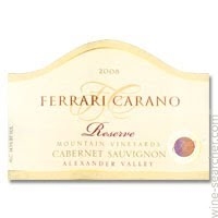 2010 Ferrari Carano Alexander Valley Reserve 750 ml