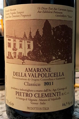 2011 Pietro Clementi Amarone della Valpolicella Classico 750ml