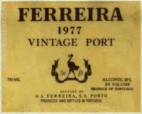 1977 Ferreira Vintage Porto 750 ml
