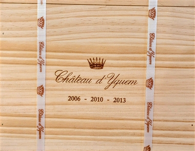 Chateau d'Yquem Sauternes - 3 Bottle Wood Box @ 375 ml