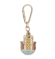 Velvet Hamsa Key Ring by Ester Shahaf