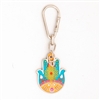 Decorated Hamsa Key Ring by Ester Shahaf