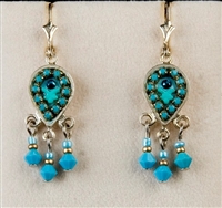 Turquoise Small Drop Silver Earrings