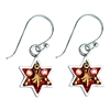 Royal Red Star of David Earrings by Ester Shahaf