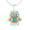 Hamsa Necklace Against Evil Eye by Ester Shahaf