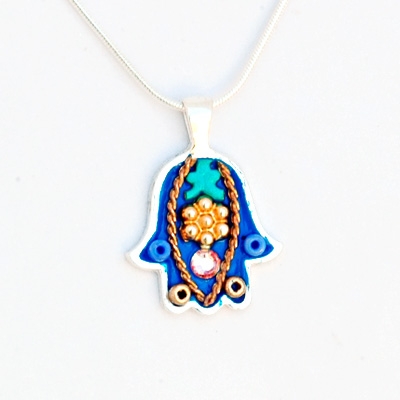 Hamsa Necklace by Ester Shahaf