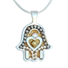 Golden Hamsa Necklace by Ester Shahaf