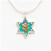 Wheat Branch Star of David Necklace - Small by Ester Shahaf