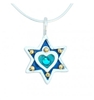 Heart Star of David Necklace - Small by Ester Shahaf