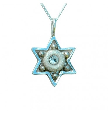 Shiny Star of David Necklace - Small by Ester Shahaf