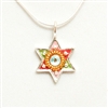 Tricolor Small Star of David Necklace by Ester Shahaf