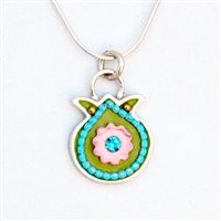 Colorful Pomegranate Necklace by Ester Shahaf