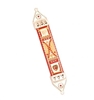 Red Wood & Pewter Mezuzah Case by Ester Shahaf