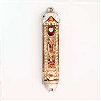 Brown Mezuzah Case by Ester Shahaf