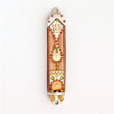 Chai Mezuzah Case by Ester Shahaf